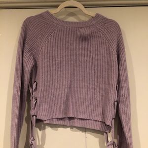 Knit Sweater with ties